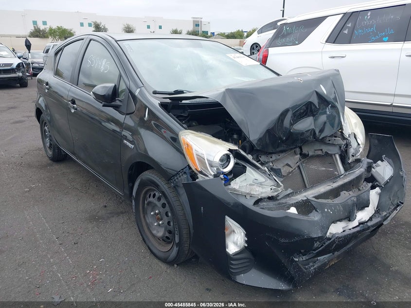 2016 Toyota Prius c VIN JTDKDTB31G1121761 IAAI salvage auction — FRONT END, Salvage Certificate (California), sold $550 on 2026-07-24 (photo 1)