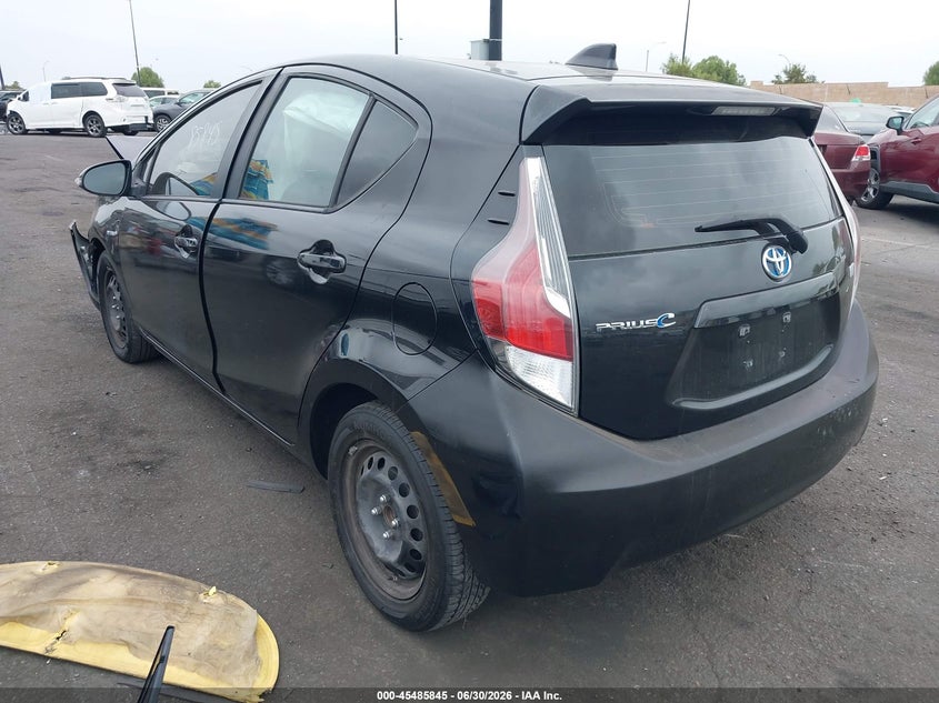 2016 Toyota Prius c VIN JTDKDTB31G1121761 IAAI salvage auction — FRONT END, Salvage Certificate (California), sold $550 on 2026-07-24 (photo 3)