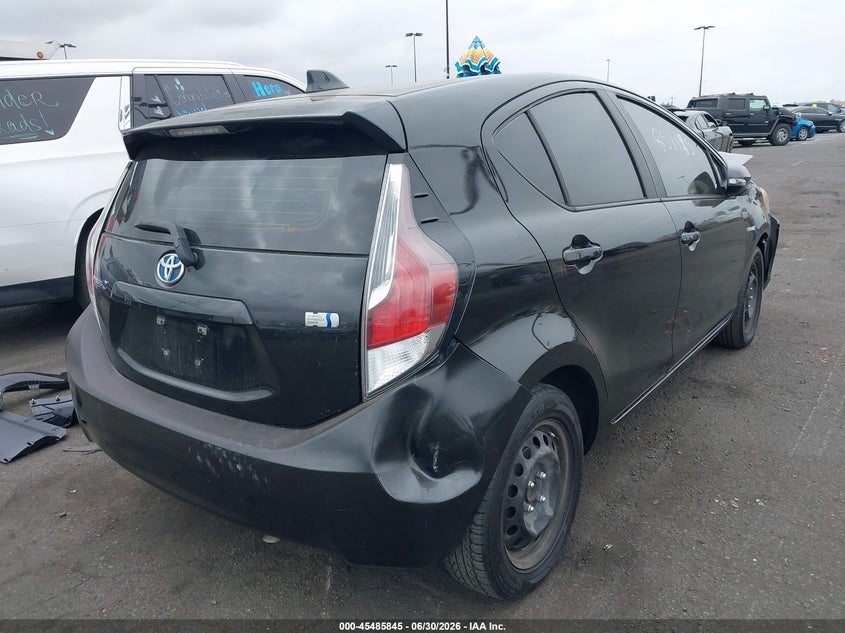 2016 Toyota Prius c VIN JTDKDTB31G1121761 IAAI salvage auction — FRONT END, Salvage Certificate (California), sold $550 on 2026-07-24 (photo 4)