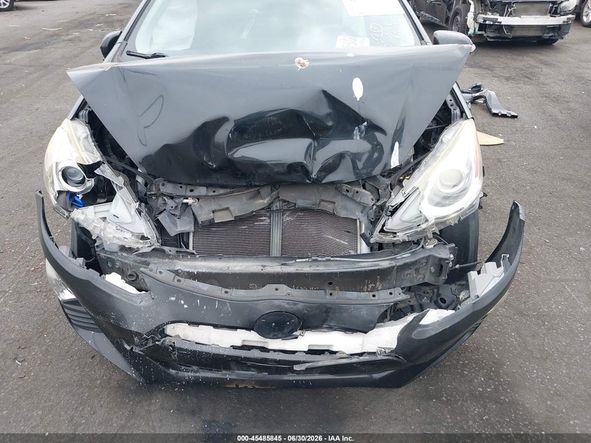 2016 Toyota Prius c VIN JTDKDTB31G1121761 IAAI salvage auction — FRONT END, Salvage Certificate (California), sold $550 on 2026-07-24 (photo 6)