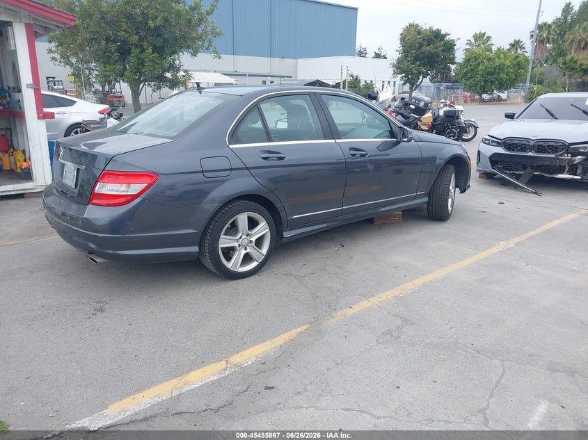 2011 Mercedes-benz C class VIN WDDGF5EB5BR141834 IAAI salvage auction — LEFT FRONT, Salvage (California), sold $975 on 2026-08-03 (photo 4)