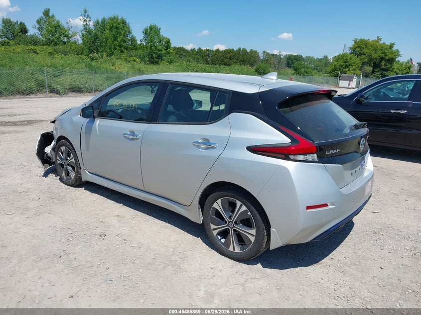 2021 Nissan Leaf VIN 1N4BZ1CVXMC556340 IAAI salvage auction — FRONT END, Salvage Title, sold $5,300 on 2026-07-11 (photo 3)