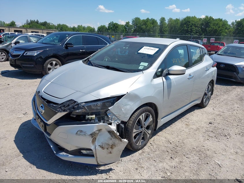 2021 Nissan Leaf VIN 1N4BZ1CVXMC556340 IAAI salvage auction — FRONT END, Salvage Title, sold $5,300 on 2026-07-11 (photo 6)