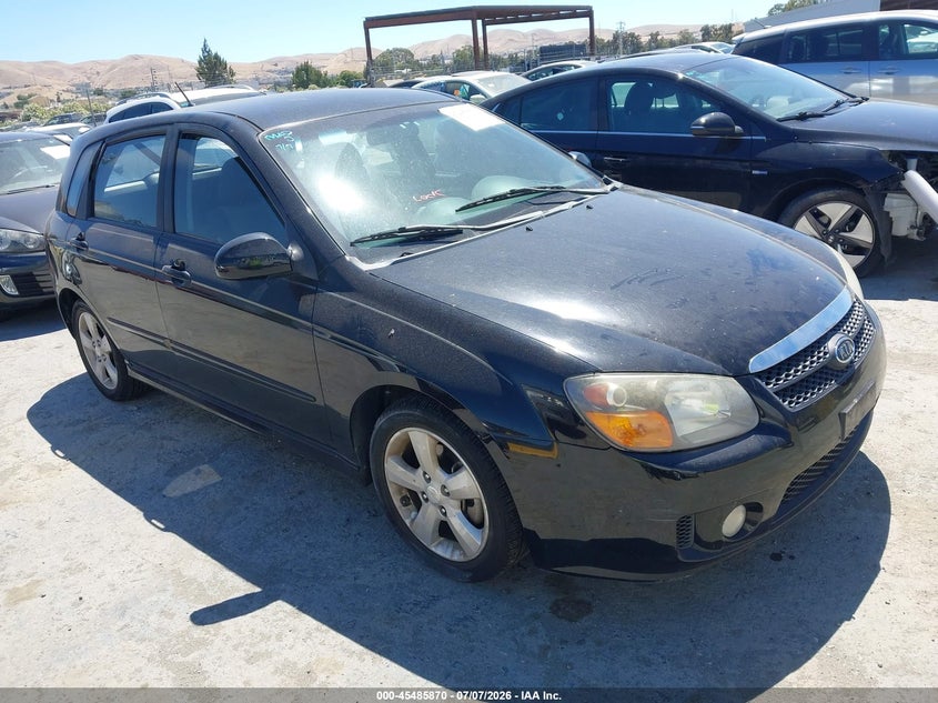 2008 Kia Spectra VIN KNAFE162885017893 IAAI salvage auction — NORMAL WEAR, Clear - Dealer Only (California), sold $350 on 2026-07-30 (photo 1)
