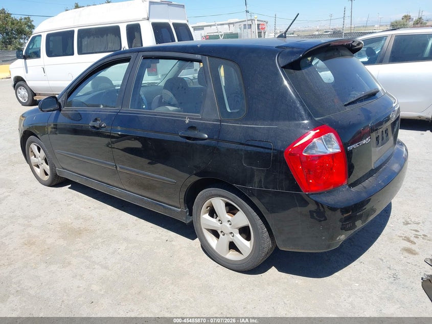 2008 Kia Spectra VIN KNAFE162885017893 IAAI salvage auction — NORMAL WEAR, Clear - Dealer Only (California), sold $350 on 2026-07-30 (photo 3)