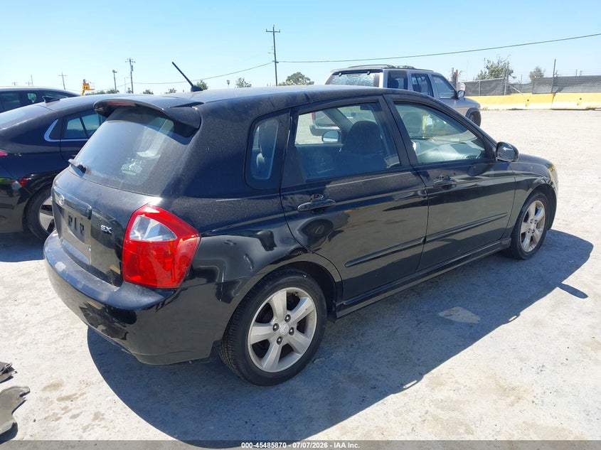 2008 Kia Spectra VIN KNAFE162885017893 IAAI salvage auction — NORMAL WEAR, Clear - Dealer Only (California), sold $350 on 2026-07-30 (photo 4)