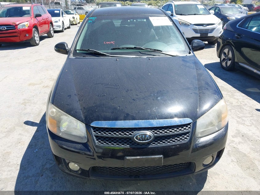 2008 Kia Spectra VIN KNAFE162885017893 IAAI salvage auction — NORMAL WEAR, Clear - Dealer Only (California), sold $350 on 2026-07-30 (photo 6)