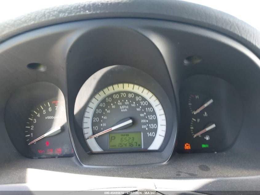 2008 Kia Spectra VIN KNAFE162885017893 IAAI salvage auction — NORMAL WEAR, Clear - Dealer Only (California), sold $350 on 2026-07-30 (photo 7)