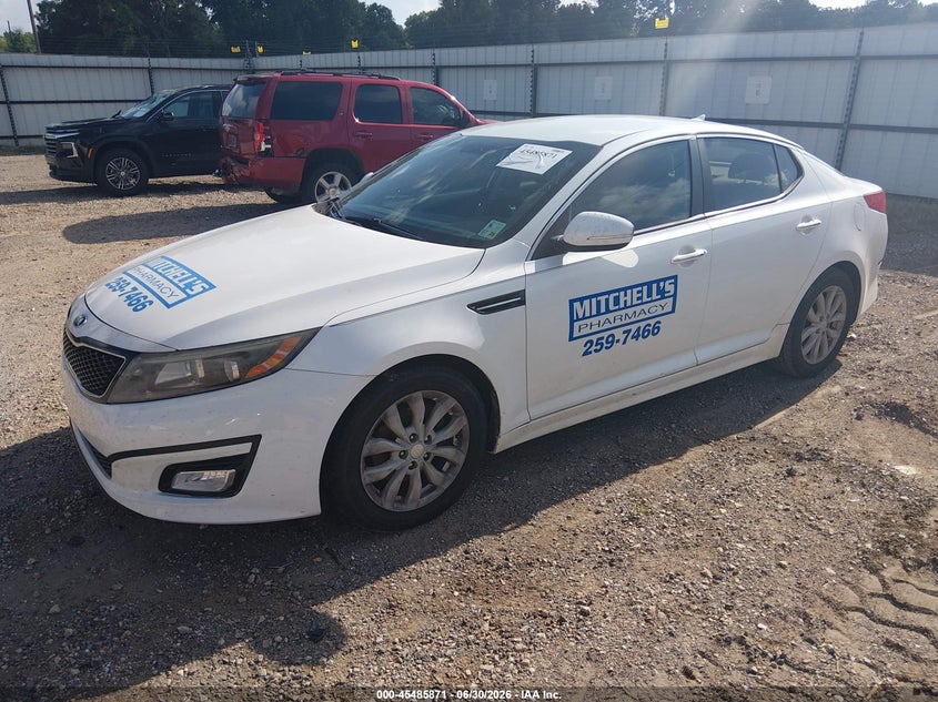 2014 Kia Optima VIN 5XXGN4A74EG322472 IAAI salvage auction — NORMAL WEAR, Clear (Louisiana), sold $150 on 2026-07-13 (photo 2)