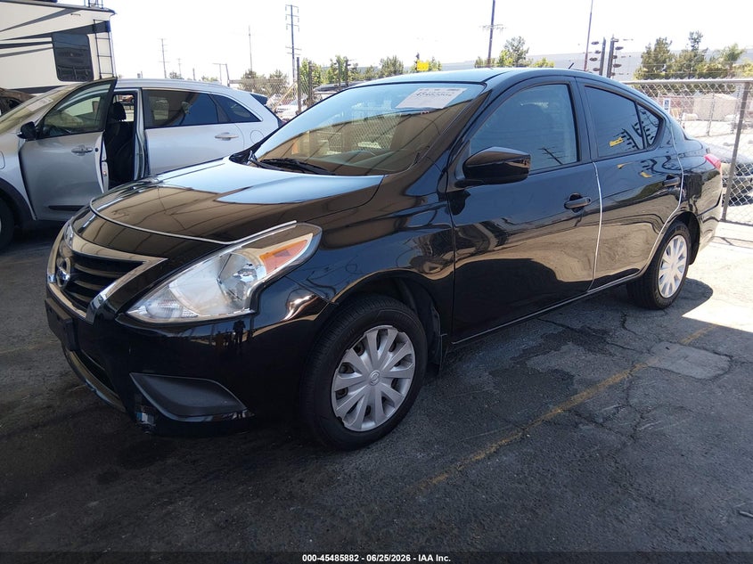 2018 Nissan Versa VIN 3N1CN7AP8JL803200 IAAI salvage auction — FRONT & REAR, Salvage (California), sold $2,750 on 2026-07-09 (photo 2)