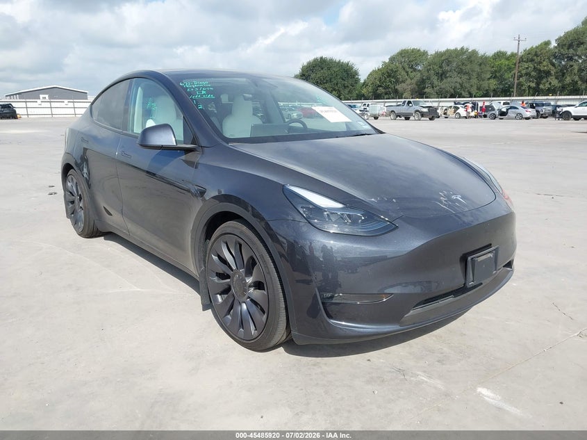 2024 Tesla Model y VIN 7SAYGDEF5RA316740 IAAI salvage auction — SIDE, Original (Texas), sold $14,600 on 2026-08-19 (photo 1)