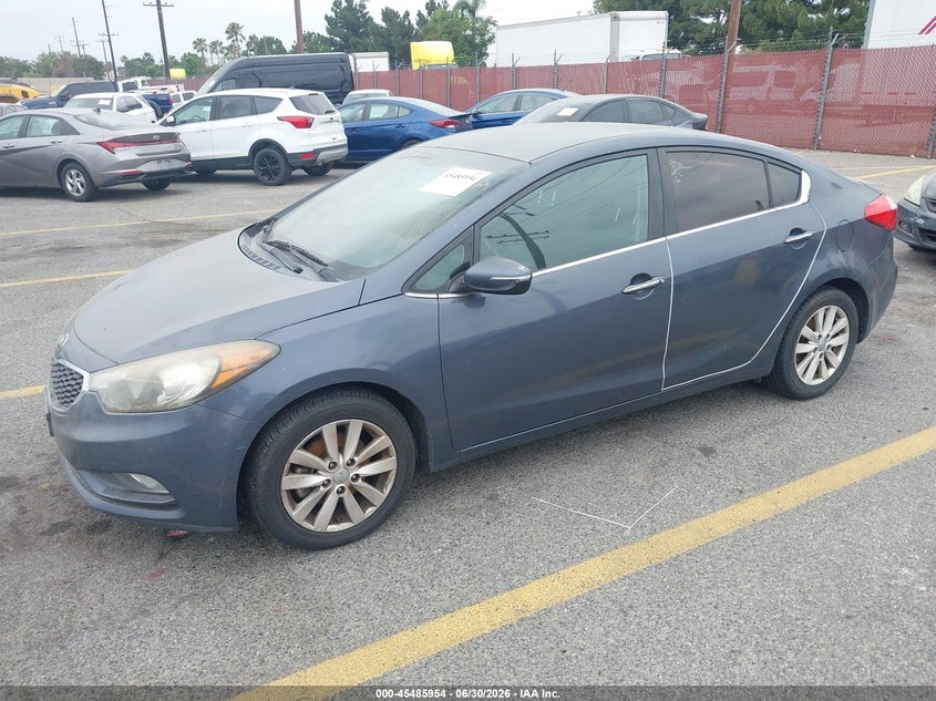 2014 Kia Forte VIN KNAFX4A83E5084498 IAAI salvage auction — MECHANICAL, Clear (California), sold $25 on 2026-07-28 (photo 2)