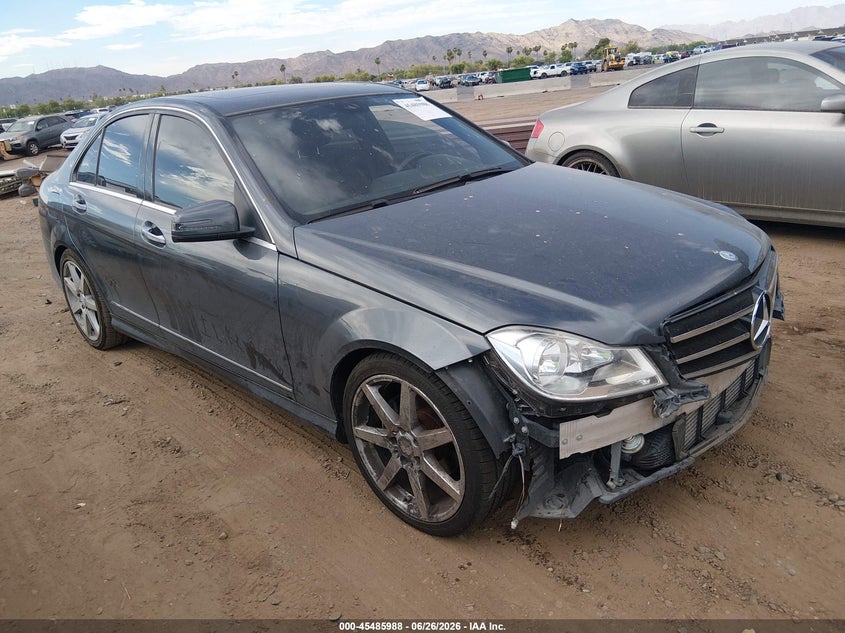 2014 Mercedes-benz C-klasse VIN WDDGF4HB2EA964519 IAAI salvage auction — FRONT END, Salvage (Arizona), sold $750 on 2026-08-18 (photo 1)