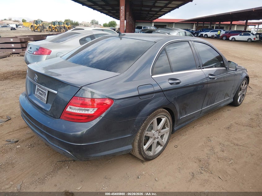 2014 Mercedes-benz C-klasse VIN WDDGF4HB2EA964519 IAAI salvage auction — FRONT END, Salvage (Arizona), sold $750 on 2026-08-18 (photo 4)