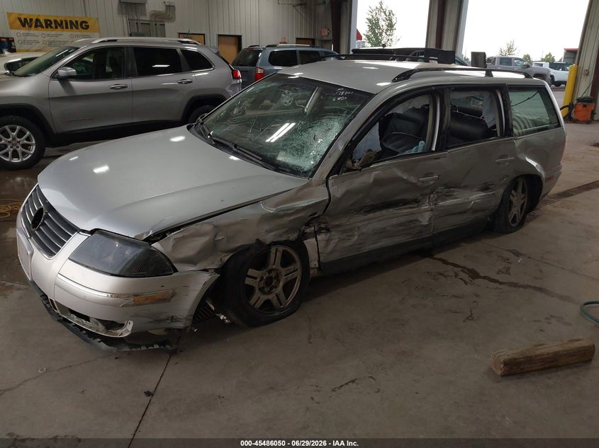 2002 Volkswagen Passat VIN WVWVH63BX2E408901 IAAI salvage auction — LEFT SIDE, Salvage (North Dakota), sold $225 on 2026-08-06 (photo 2)