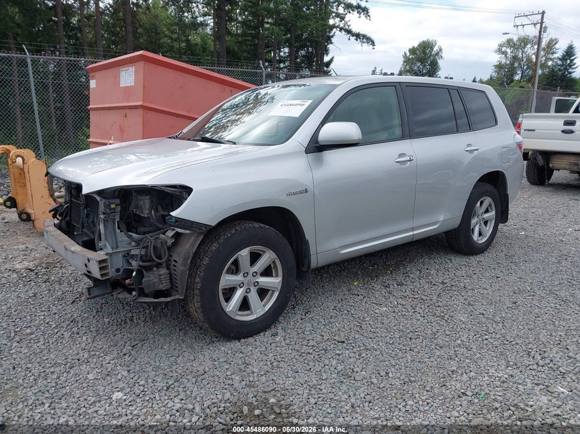 2008 Toyota Highlander hybrid VIN JTEEW41A282004775 IAAI salvage auction — FRONT END, Bill Of Sale (Washington), sold $1,650 on 2026-07-16 (photo 2)
