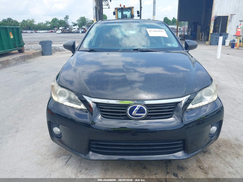 2011 Lexus Ct 200h VIN JTHKD5BH6B2017257 IAAI salvage auction — NORMAL WEAR, Clear (Pennsylvania), sold $6,150 on 2026-07-08 (photo 6)