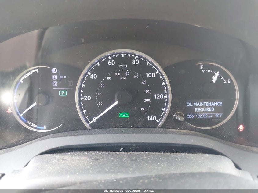 2011 Lexus Ct 200h VIN JTHKD5BH6B2017257 IAAI salvage auction — NORMAL WEAR, Clear (Pennsylvania), sold $6,150 on 2026-07-08 (photo 7)