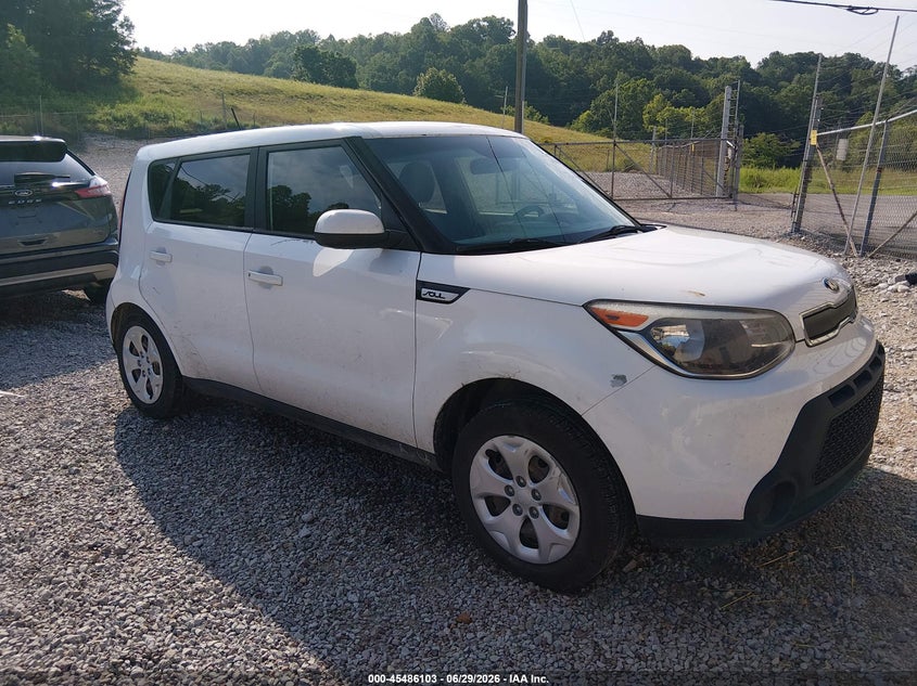 2015 Kia Soul VIN KNDJN2A2XF7135889 IAAI salvage auction — REAR END, Salvage (Idaho), sold $50 on 2026-07-28 (photo 1)