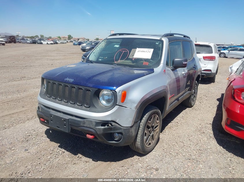 2017 Jeep Renegade VIN ZACCJBCB1HPG36578 IAAI salvage auction — NORMAL WEAR, Salvage (Arizona), sold $800 on 2026-07-14 (photo 2)