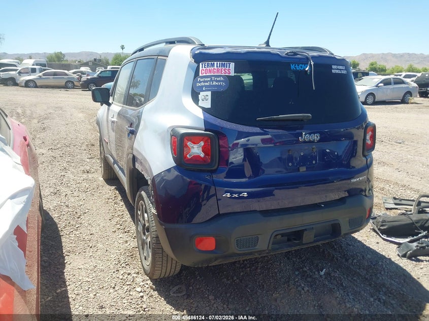 2017 Jeep Renegade VIN ZACCJBCB1HPG36578 IAAI salvage auction — NORMAL WEAR, Salvage (Arizona), sold $800 on 2026-07-14 (photo 3)
