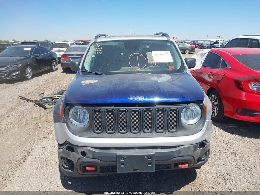 2017 Jeep Renegade VIN ZACCJBCB1HPG36578 IAAI salvage auction — NORMAL WEAR, Salvage (Arizona), sold $800 on 2026-07-14 (photo 6)