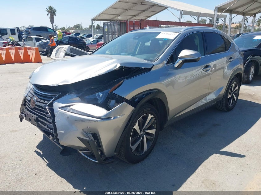 2020 Lexus Nx VIN JTJGARBZ5L5007476 IAAI salvage auction — FRONT END, Salvage (California), sold $6,100 on 2026-07-27 (photo 2)