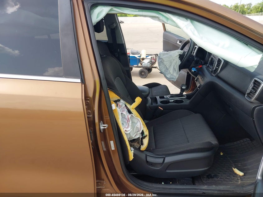 2017 Kia Sportage VIN KNDPM3ACXH7087874 IAAI salvage auction — FRONT END, Salvage (Texas), sold $1,000 on 2026-07-17 (photo 5)