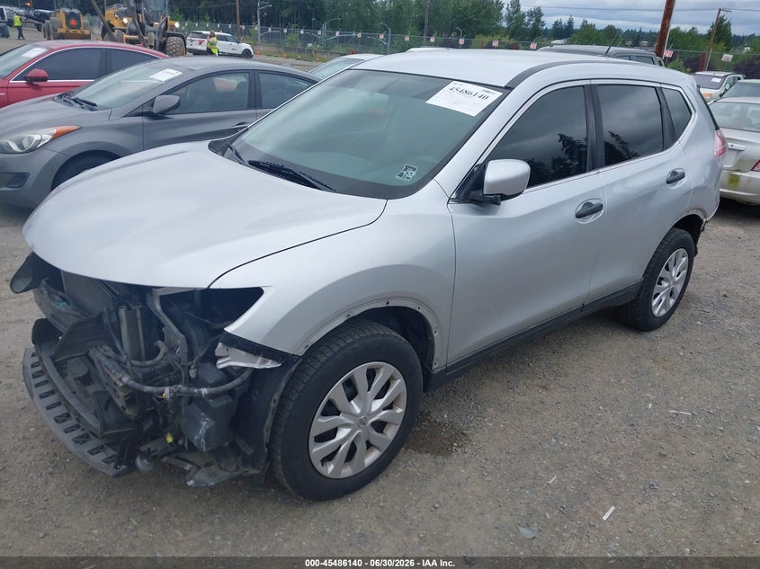 2016 Nissan Rogue VIN KNMAT2MV7GP667579 IAAI salvage auction — FRONT & REAR, Bill Of Sale (Washington), sold $1,800 on 2026-07-15 (photo 2)