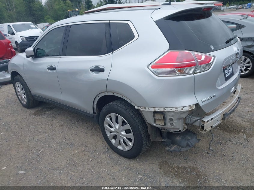 2016 Nissan Rogue VIN KNMAT2MV7GP667579 IAAI salvage auction — FRONT & REAR, Bill Of Sale (Washington), sold $1,800 on 2026-07-15 (photo 3)