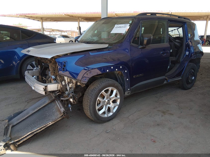2017 Jeep Renegade VIN ZACCJBAB5HPG38479 IAAI salvage auction — FRONT END, Salvage (Arizona), sold $375 on 2026-07-07 (photo 2)