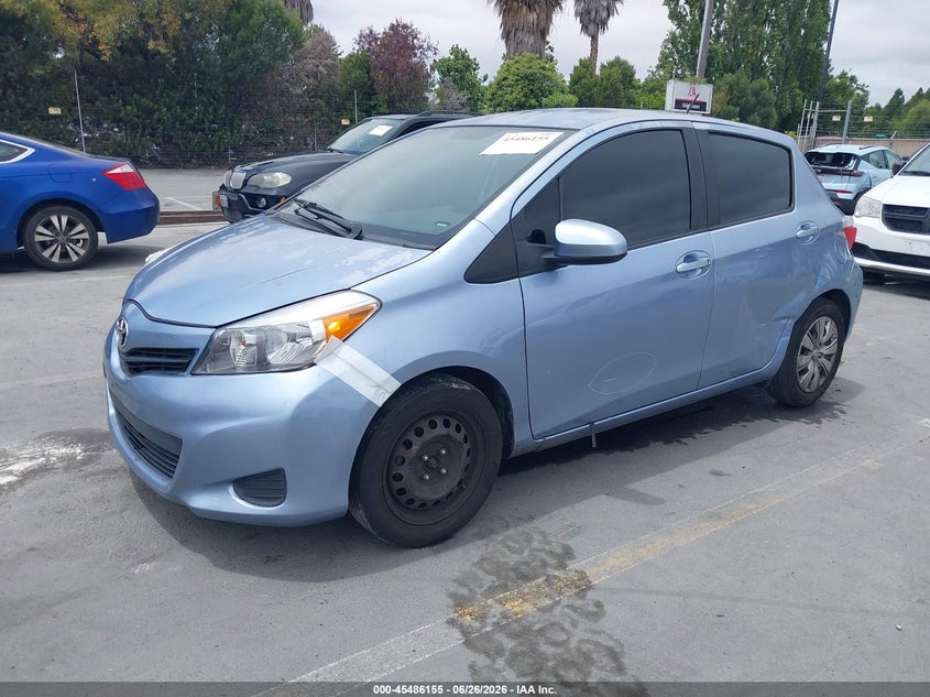 2014 Toyota Yaris VIN JTDKTUD34ED591204 IAAI salvage auction — NORMAL WEAR, App For Dup Salv Title - Dealer (California), sold $1,100 on 2026-07-29 (photo 2)