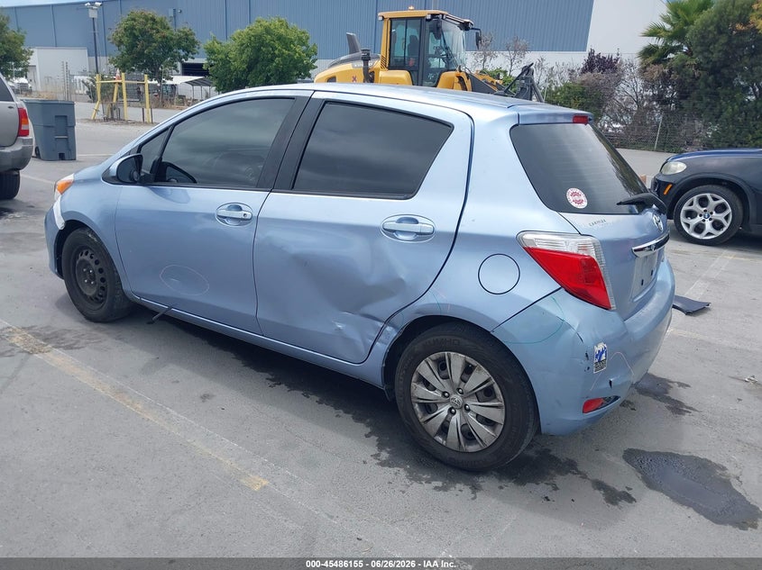 2014 Toyota Yaris VIN JTDKTUD34ED591204 IAAI salvage auction — NORMAL WEAR, App For Dup Salv Title - Dealer (California), sold $1,100 on 2026-07-29 (photo 3)