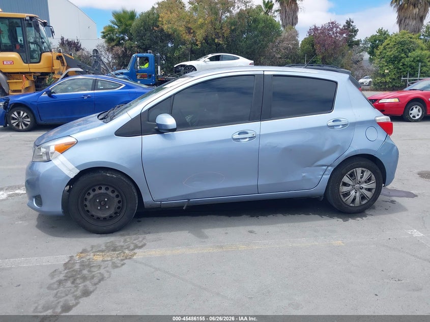 2014 Toyota Yaris VIN JTDKTUD34ED591204 IAAI salvage auction — NORMAL WEAR, App For Dup Salv Title - Dealer (California), sold $1,100 on 2026-07-29 (photo 6)