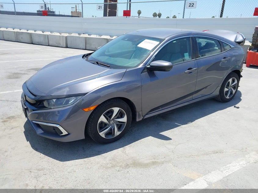 2020 Honda Civic VIN 2HGFC2F62LH576778 IAAI salvage auction — REAR END, Salvage Title, sold $5,100 on 2026-07-18 (photo 2)