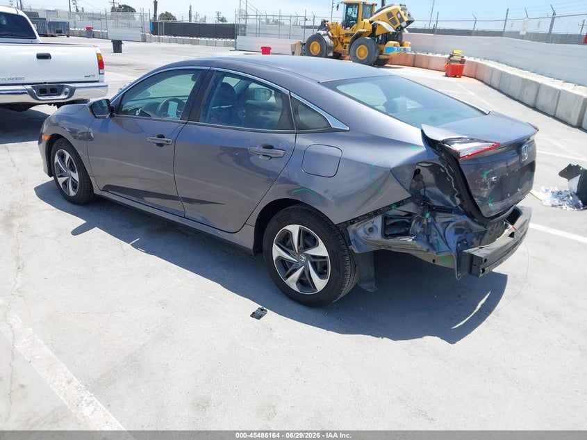 2020 Honda Civic VIN 2HGFC2F62LH576778 IAAI salvage auction — REAR END, Salvage Title, sold $5,100 on 2026-07-18 (photo 3)