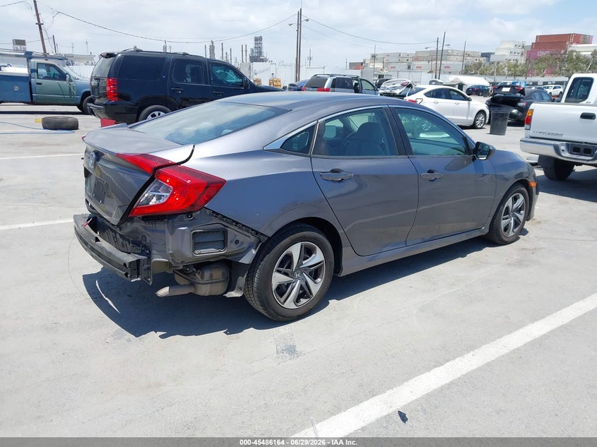 2020 Honda Civic VIN 2HGFC2F62LH576778 IAAI salvage auction — REAR END, Salvage Title, sold $5,100 on 2026-07-18 (photo 4)