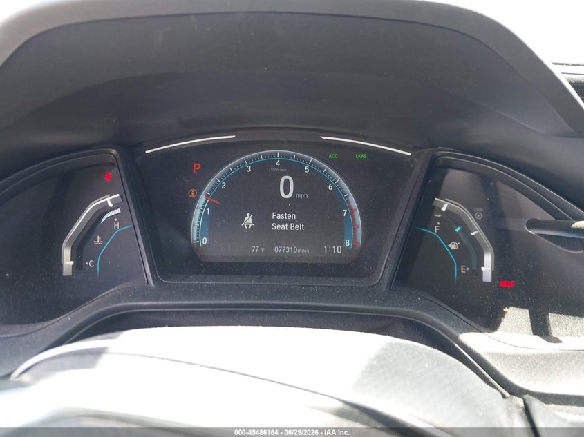 2020 Honda Civic VIN 2HGFC2F62LH576778 IAAI salvage auction — REAR END, Salvage Title, sold $5,100 on 2026-07-18 (photo 7)