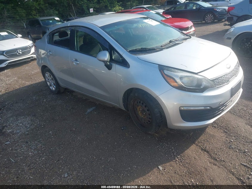 2016 Kia Rio VIN KNADM4A3XG6663621 IAAI salvage auction — NORMAL WEAR, Clear (Indiana), sold $300 on 2026-07-29 (photo 1)