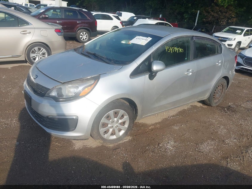 2016 Kia Rio VIN KNADM4A3XG6663621 IAAI salvage auction — NORMAL WEAR, Clear (Indiana), sold $300 on 2026-07-29 (photo 2)