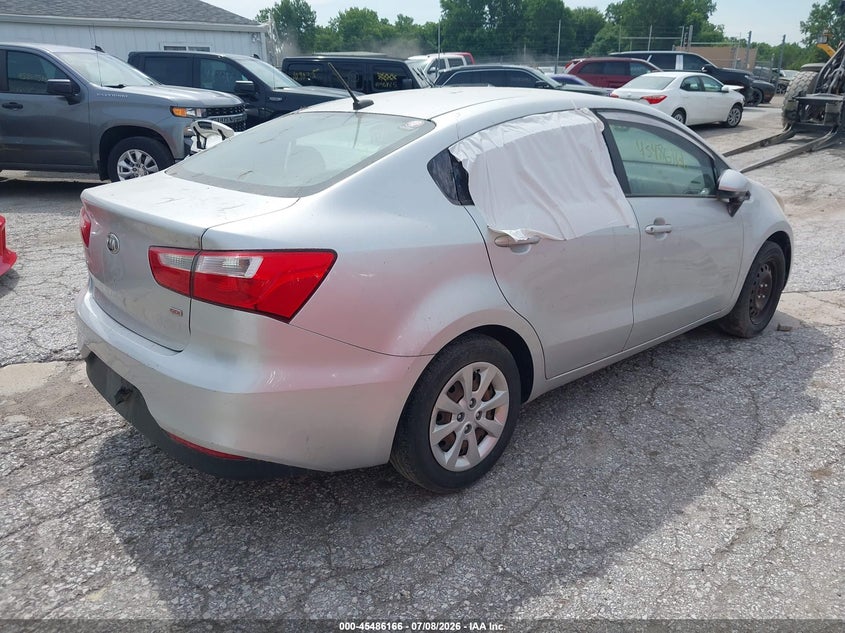 2016 Kia Rio VIN KNADM4A3XG6663621 IAAI salvage auction — NORMAL WEAR, Clear (Indiana), sold $300 on 2026-07-29 (photo 4)
