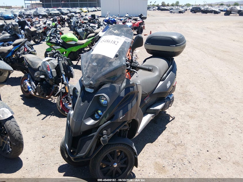 2009 Piaggio Mp3 VIN ZAPM610X295001037 IAAI salvage auction — FRONT END, Clear-Dealer Only (Arizona), sold $150 on 2026-07-09 (photo 2)