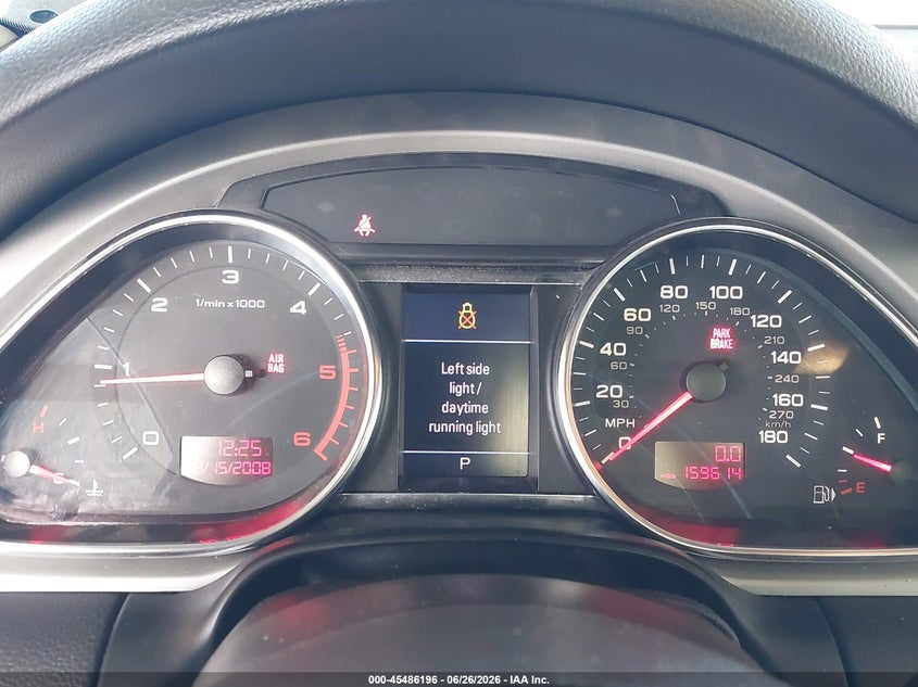 2009 Audi Q7 VIN WA1AM74LX9D036073 IAAI salvage auction — RIGHT FRONT, Bill Of Sale (Washington), sold $675 on 2026-07-29 (photo 7)