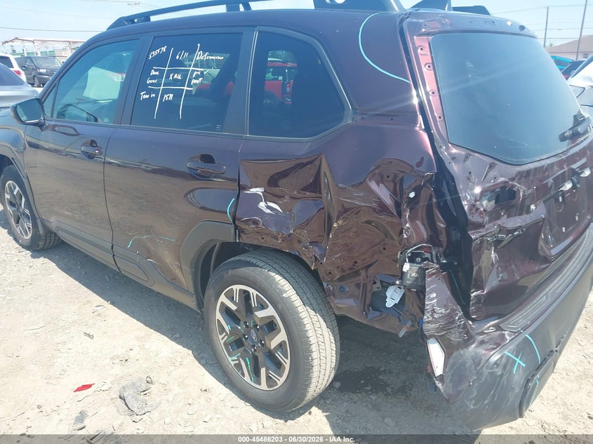 2026 Subaru Forester VIN 4S4SLDD65T3074793 IAAI salvage auction — LEFT REAR, Salvage Title, sold $9,300 on 2026-08-21 (photo 6)
