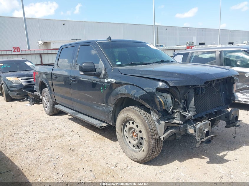 2018 Ford F-150 VIN 1FTEW1E57JKD67661 IAAI salvage auction — FRONT END, Salvage (Texas), sold $8,100 on 2026-07-10 (photo 1)
