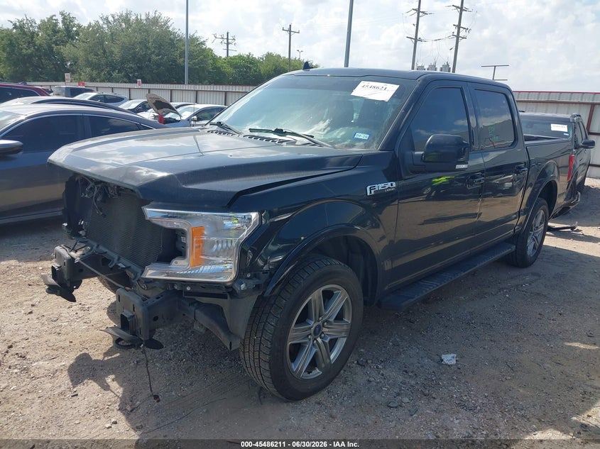 2018 Ford F-150 VIN 1FTEW1E57JKD67661 IAAI salvage auction — FRONT END, Salvage (Texas), sold $8,100 on 2026-07-10 (photo 2)