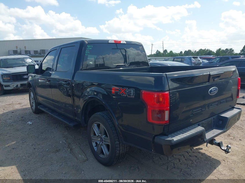 2018 Ford F-150 VIN 1FTEW1E57JKD67661 IAAI salvage auction — FRONT END, Salvage (Texas), sold $8,100 on 2026-07-10 (photo 3)