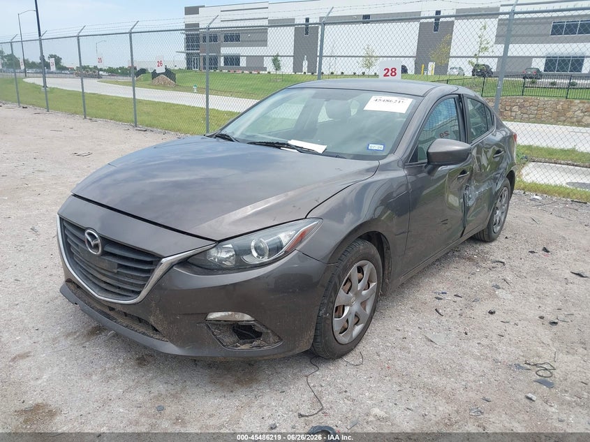 2014 Mazda 3 VIN 3MZBM1U77EM119093 IAAI salvage auction — LEFT SIDE, Original (Texas), sold $1,075 on 2026-09-16 (photo 2)