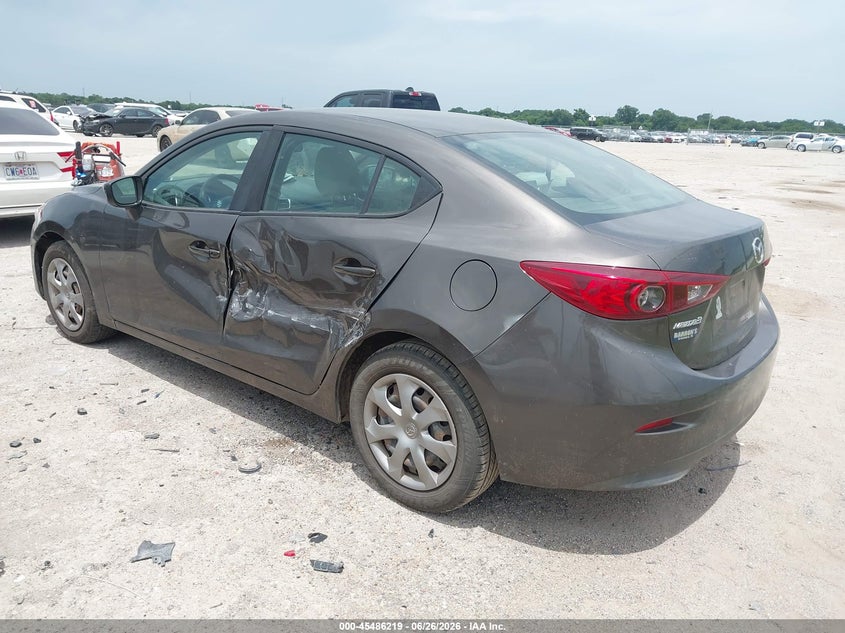 2014 Mazda 3 VIN 3MZBM1U77EM119093 IAAI salvage auction — LEFT SIDE, Original (Texas), sold $1,075 on 2026-09-16 (photo 3)