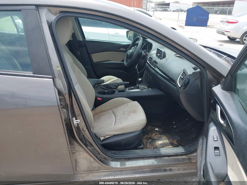 2014 Mazda 3 VIN 3MZBM1U77EM119093 IAAI salvage auction — LEFT SIDE, Original (Texas), sold $1,075 on 2026-09-16 (photo 5)